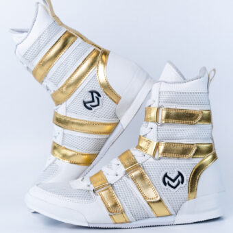 Botas de Box Blanco-Dorado